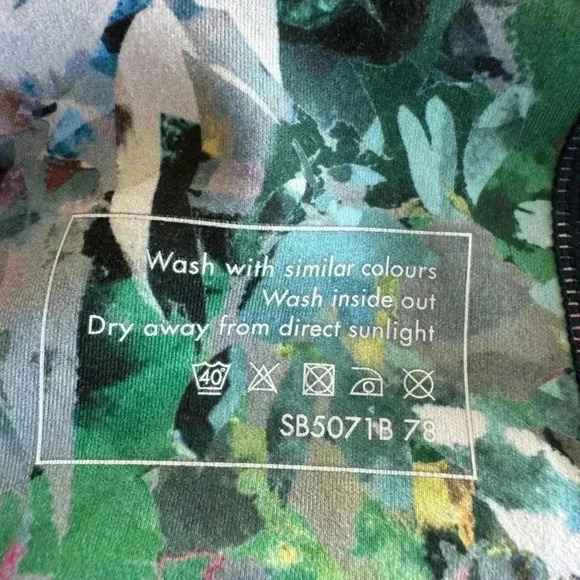 Sweaty Betty Floral Super Sculpt High Waisted Full Length Leggings XS 2-4 0031 - Picture 6 of 8